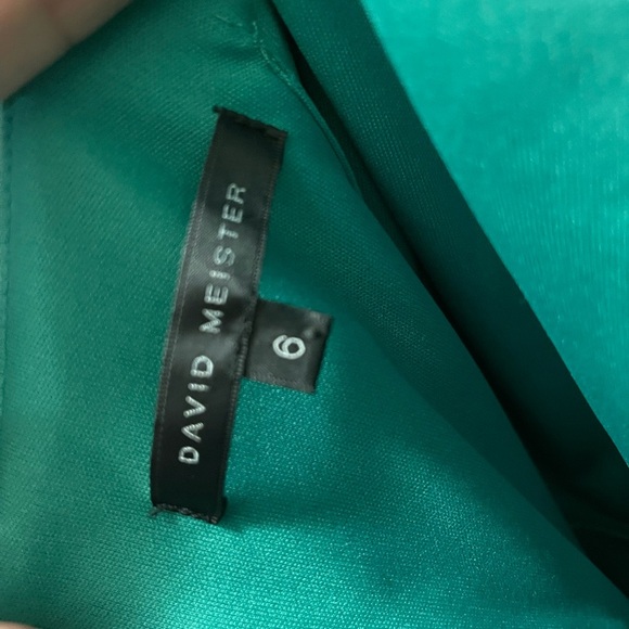 David Meister Emerald Green Dress - Picture 5 of 7